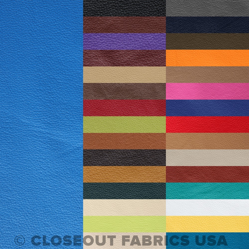 Vinyl Fabric Faux Leather Upholstery Auto – 54 inches Wide – By the Yard