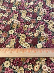 Peter Pan Fabrics/ overall floral print 44″ x 42″shades of pink, purple, green