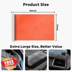 TREEHAC Suede Fabric Wrap Orange 17″x80″