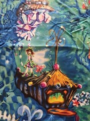 Lot Of 3 Pieces Of HTF Disney For Springs Global Fairies Cotton Fabric READ