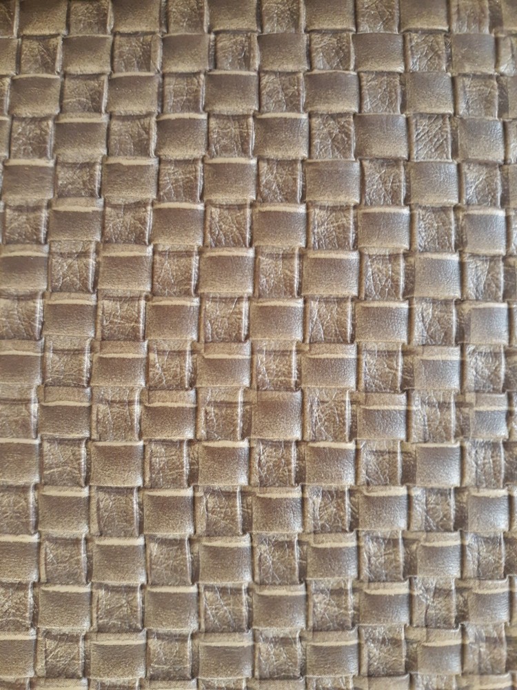 Marine Vinyl Fabric (LATTE) Basket Weave Quality Outdoor UV 54″