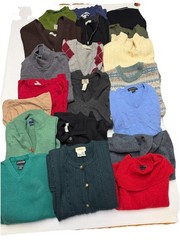 100% Wool Fabric Craft Material Up-Cycling Sweater Lot 18 Pounds 20 Pieces