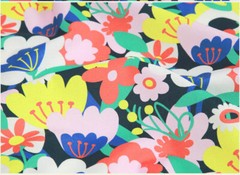 OEKO-TEX Flower Floral Patterned Fabric made in Korea by the Half Yard