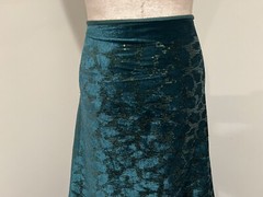 Hunter Green Stretch Velvet Sequins Embroidery fabric 60” Width Sold By Yard