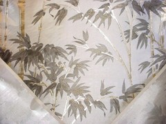 9-3/4Y Kravet Couture Asian Chic Embossed High Shine Silk Upholstery Fabric
