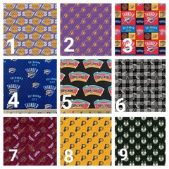 NBA Official Branded 100% Cotton Fabric ( Fat Quarter, 1/2 Yard, Yard)