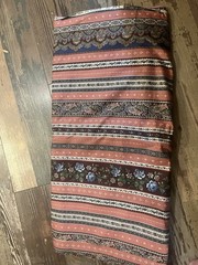 Vintage VIP Cranston Floral & Pink Border Stripe Print Fabric – 8 Yds