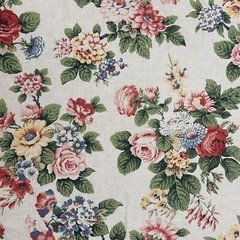 Covington Vintage Floral MULTI Home Decor Cotton Drapery Sewing Fabric BTY