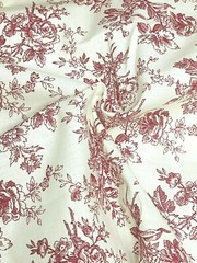 Faye Liverman for Marcus Brothers Textiles Inc Rose Toile Fabric, 3 yards,