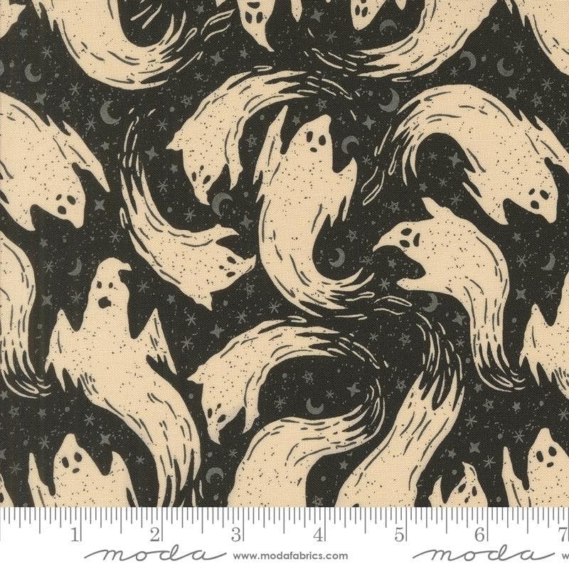Home Sweet Haunt 20914 17 Midnight Ghostly By the yard Moda cotton print