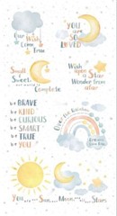 23″ Fabric Panel | Timeless Treasures Wish Wonder Nursery Baby Scene White