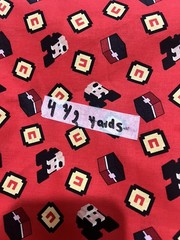 12 yard Disney Mickey Crossy Road Icons Fabric