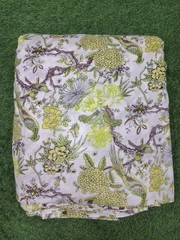 25 Yard Hand Block Print Handmade Cotton Indian Natural Sanganeri Printed Fabric
