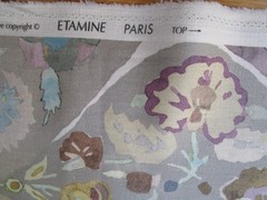 Etamine Paris Pastel Floral Print Fabric Cotton Or Blend 84″L x 60.50″W