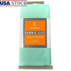 Precut 2 Yards Poly Cotton Quilting Fabric Lightweight Durable Crafting Material