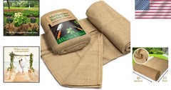 Durable 40″ x 15′ Heavy-Duty Jute Burlap Roll – Ideal for Gardening and Events