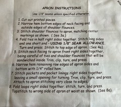 Springs Creative – Recipe Traditions Apron – Holiday – Adult Size – Cut and Sew