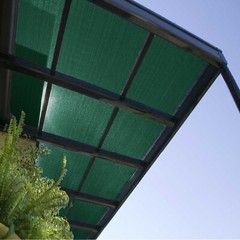 Green Custom 12FT Fabric Roll Shade Cloth Fence Outdoor Sunshade Privacy Mesh