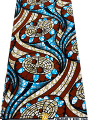 Polyester High Quality Design – Sky Blue Brown White Light Brown Navy Black