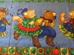 Laurie Campbell for MM Fab Country Mice Square Dancing Border 1yd 14″ x 44