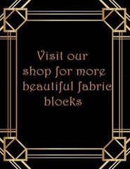 Sewing Notions – Fabric Quilt Block – Craft Supplies -Buttons – 100% Cottton #10