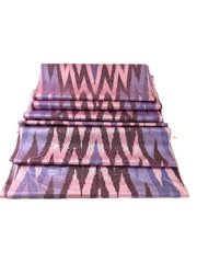 PURE UZBEK IKAT SHOI SILK FABRIC-FINE & DELICATE-100% SILK – TOP QUALITY FABRIC