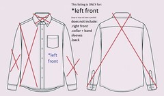 Big Scraps of 12 Men’s assorted STRIPE shirt LEFT FRONTS 100% cotton, Fabric