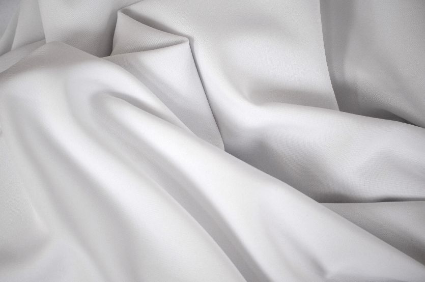 White Poplin Fabric Polyester Solid 60” YD Table Covers Decoration Apparel