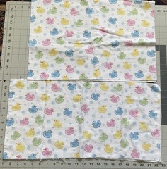 Nursery Flowers/Animals Flannel Fabric Remnants for Sewing, Quilting, or Crafts