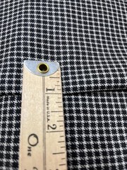 $38 for 2 Yards 100% Real Wool Fabric Suiting, Checkered Design