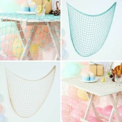 5×5 feet Cotton Decorative Fishnet Wall Table Party Decorations Wedding Supplies