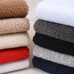 DIY Half Meter Sherpa Fleece Lining Fabric Lambskin Thermal Lined Material Sew