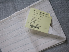 6 Ralph Lauren Fabric Remnants 24″x26″ Mostly Sheers Stripes Whites, Creams