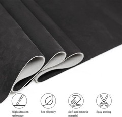 Suede Headliner Fabric Foam Black Car Interior Repair Wrap Trim Material Kit