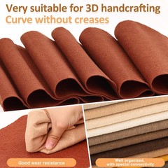12 Rolls 8″x35″(20.5x90cm) 1.4mm Thick Soft Felt Fabric Sheet 12 Assorted Bro…