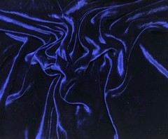 Royal Blue Silk Velvet Fabric. 4 Yards x 40.5”