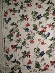 Botanical Orchard Trail WAVERLY Fabric Cotton Drapery BTHY 18 x 54″ Grapes Vines