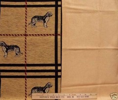 Fabric Lot Includes 2Pc Woven Sheepdog 51X10″ & 11X53″ 1 Soft Suede Tan 57X13″