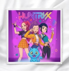 Kpop Demon Hunters Fabric Panel for Quilting Sewing Crafting Quilt Block KPOP3