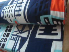 IKEA Fabric Per Yard Multicolor City Buildings GITTE IKEA Textiles – NEW