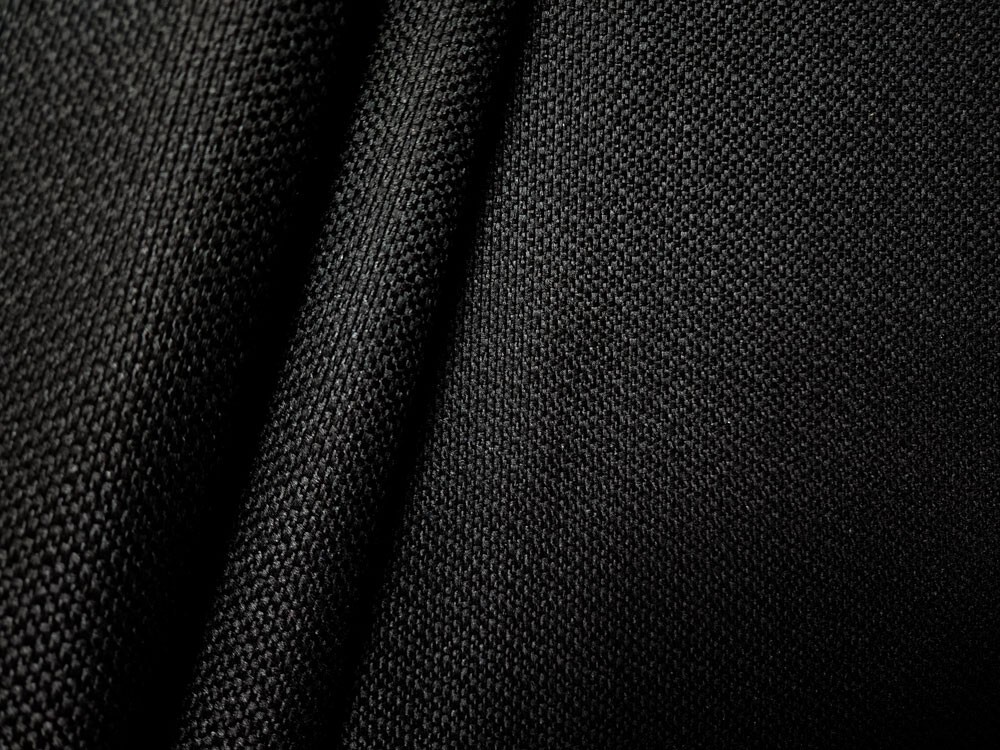 Upholstery Fabric – Resists Soil &Stains Yarn Dyed Basketweave Solid – Black