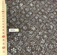 Island Batik Black Savannah Motif – Tile Pattern Cotton Quilt Fabric Half Yard
