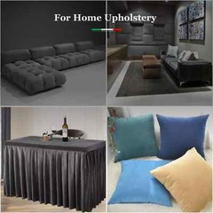 Stylish Black Suede Fabric 98″x59″ Ideal for Car Roof Interior Repair 3mm Thick