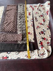 Miscellaneous Random Fabric Scraps MINKY CUDDLE DOT ROSEBUD PRINTS COLOR THEMES