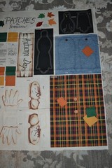 Cotton fabric panel, Halloween Patch the Scarecrow cut & sew print, 60″ x 35″