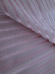 Pale Pnk Satin Striped Fabric 56″ Wide x 1 Yard 8 INches, New