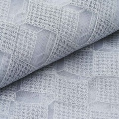 54″ x 4 yards Silver White Checkered Polyester Fabric Bolt Craft Sewing Wedding