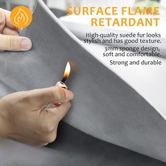 3MM Gray Suede Headliner Fabric 85″x60″ Foam Backed for Car Inner Roof Repair