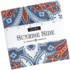 Sunrise Side Moda Charm Pack 42 100% Cotton 5″ Precut Fabric Quilt Squares