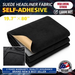 Car Headliner Faux Suede Fabric 19.7″×80″ for Interior Headliner Cards Door Dash